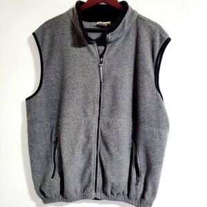Colorado Trading Clothing Co Men's XL Gray Fleece Front Zip-up Vest